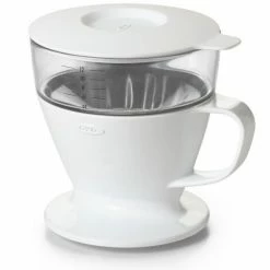 OXO Brew Pour-Over Coffee Maker With Water Tank -Curious Shop 11180100 oxo brew single cup pour over coffee maker