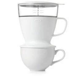 OXO Brew Pour-Over Coffee Maker With Water Tank -Curious Shop 11180100 single serve pour over coffee maker