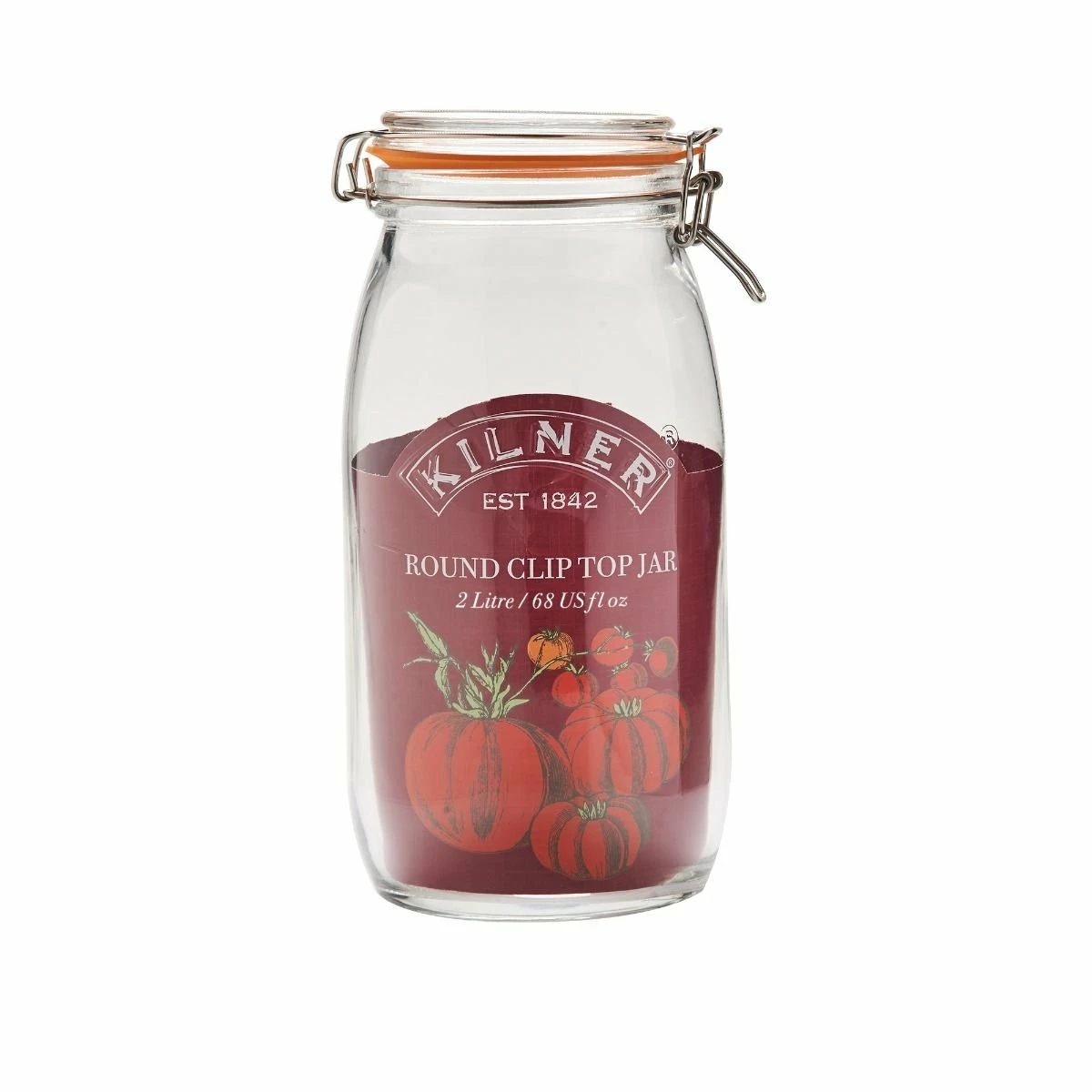 Kilner Round Swing Top Glass Jar | 2L 4 Kilner Round Swing Top Glass Jar | 2L - Image 2