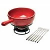Emile Henry Fondue Pot With Forks | Burgundy 2 Emile Henry Fondue Pot With Forks | Burgundy -Curious Shop 349922 ceramic cheese fondue pot burgund