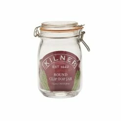 Kilner Round Swing Top Glass Jar | 1L -Curious Shop 34jar2
