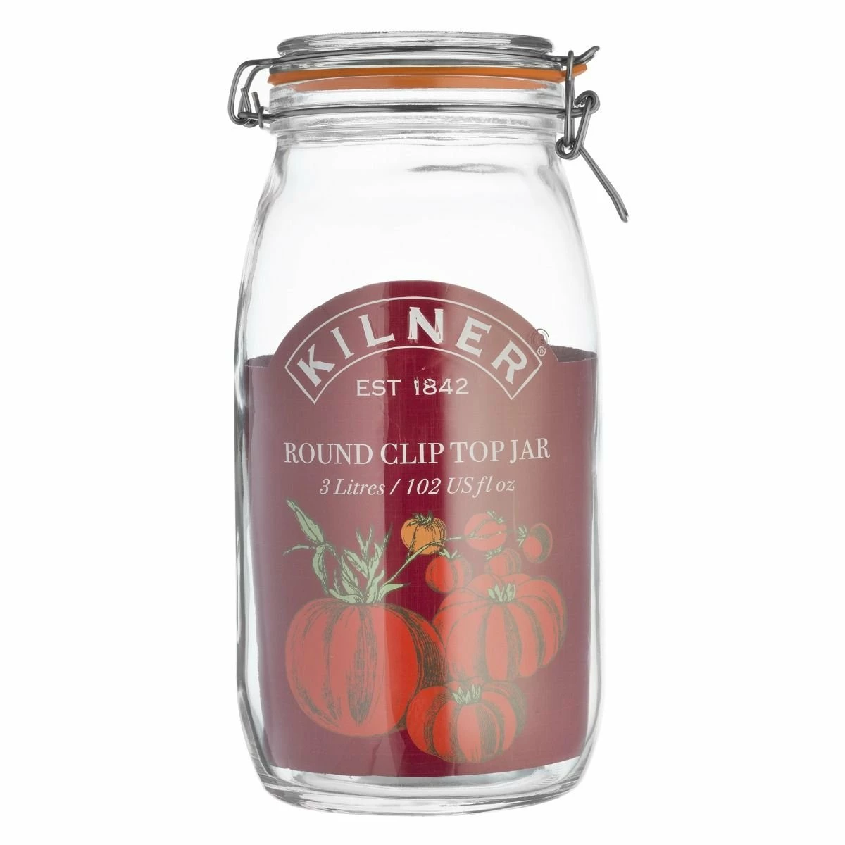 Kilner Round Swing Top Glass Jar | 3L 4 Kilner Round Swing Top Glass Jar | 3L - Image 2