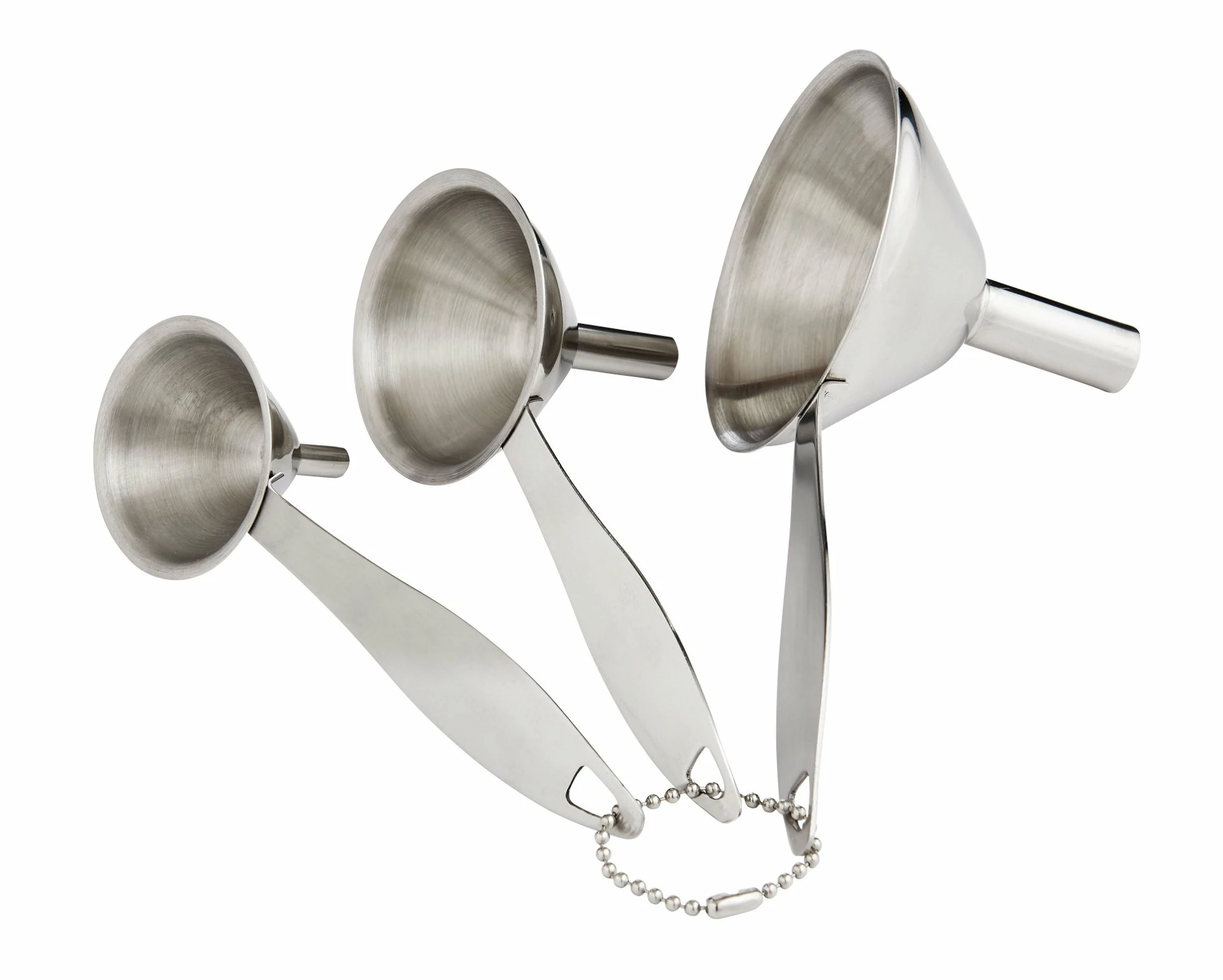 Harold Import Company Harold Imports 3-Piece Stainless Steel Condiment Funnels 3 Harold Import Company Harold Imports 3-Piece Stainless Steel Condiment Funnels