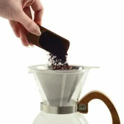 Norpro Pour Over Coffee Maker With Stainless Steel Filter -Curious Shop 5588 pouring coffee grindsw