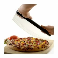Norpro Grip-EZ Pizza And Dessert Slicer -Curious Shop 5690 cuttingpizza2w 1