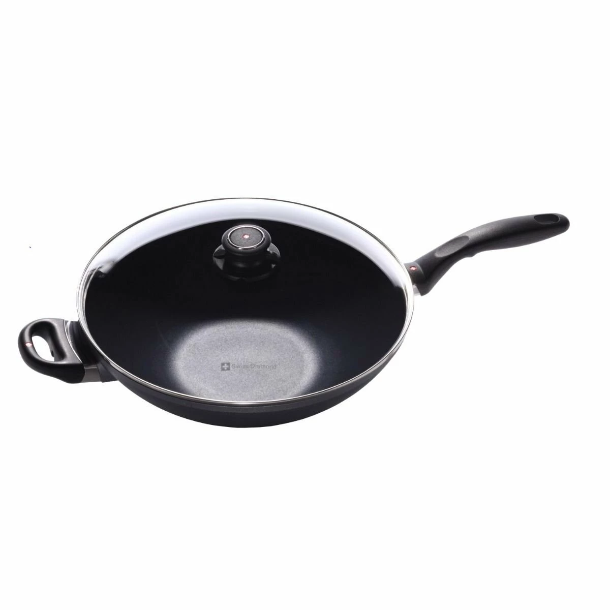 Swiss Diamond | HD Wok With Lid & Rack - 12.5" (5.3 Qt.) 3 Swiss Diamond | HD Wok With Lid & Rack - 12.5" (5.3 Qt.)
