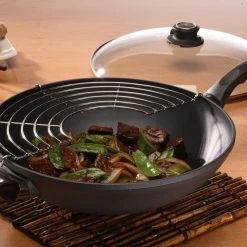 Swiss Diamond | HD Wok With Lid & Rack - 12.5" (5.3 Qt.) 9 Swiss Diamond | HD Wok With Lid & Rack - 12.5" (5.3 Qt.) -Curious Shop 61132c food87 2017 10 27 20 11 39 utc