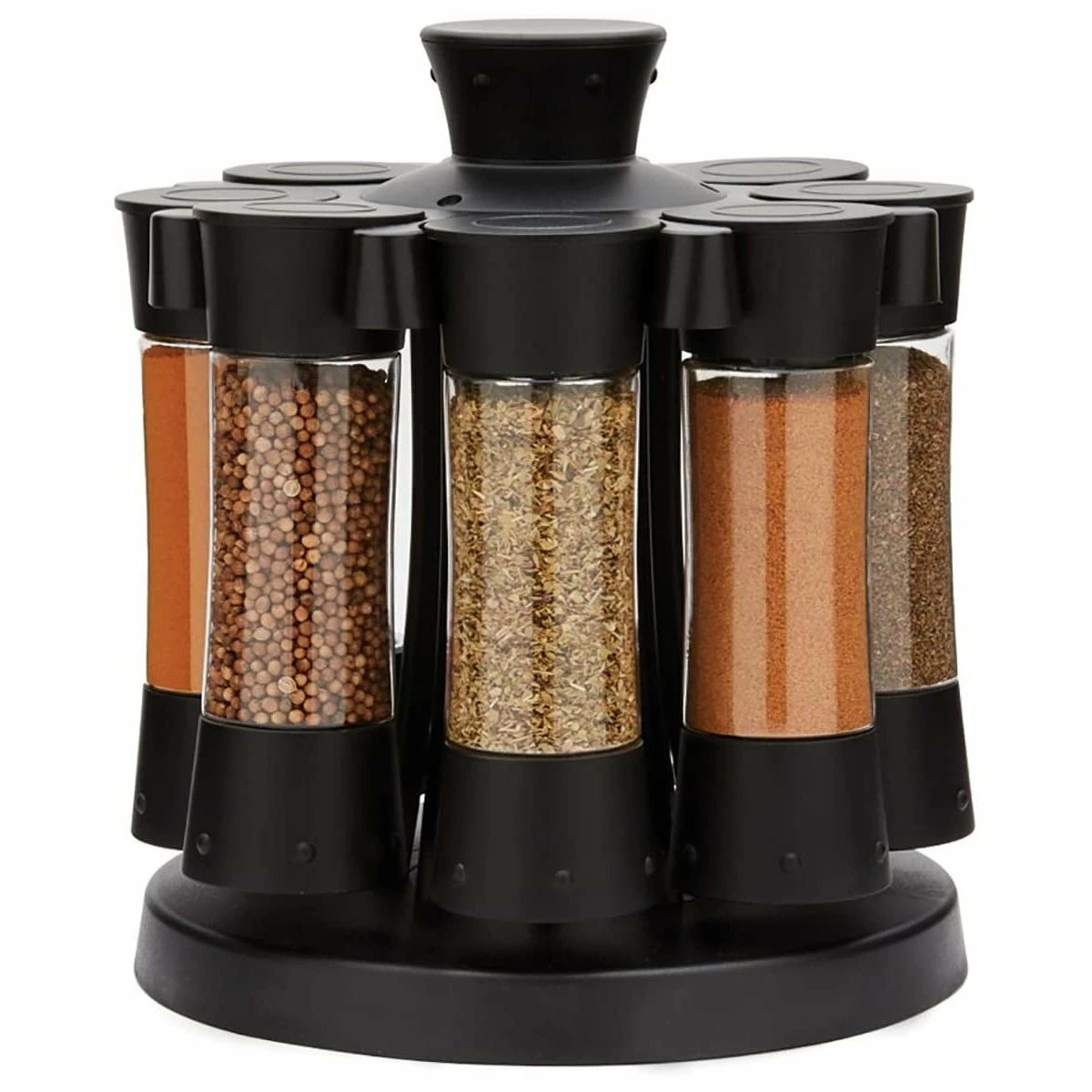 Fox Run KitchenArt Auto Measure Professional Carousel Spice Rack | Matte Black 3 Fox Run KitchenArt Auto Measure Professional Carousel Spice Rack | Matte Black