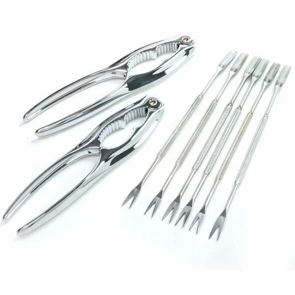 Norpro Seafood Set - Crab Cracker And Seafood Fork Set 3 Norpro Seafood Set - Crab Cracker And Seafood Fork Set