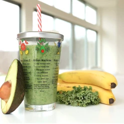 Kikkerland Recipe Glass | Smoothie -Curious Shop 6656