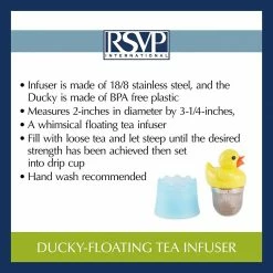 RSVP International RSVP Just Ducky Floating Tea Infuser -Curious Shop 71zb4dbctil. ac sl1500