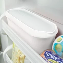 Tovolo 2.5 Qt Ice Cream Tub (White) -Curious Shop 81 18945 2 5 qt glide a scoop ice cream tub 4 1 1