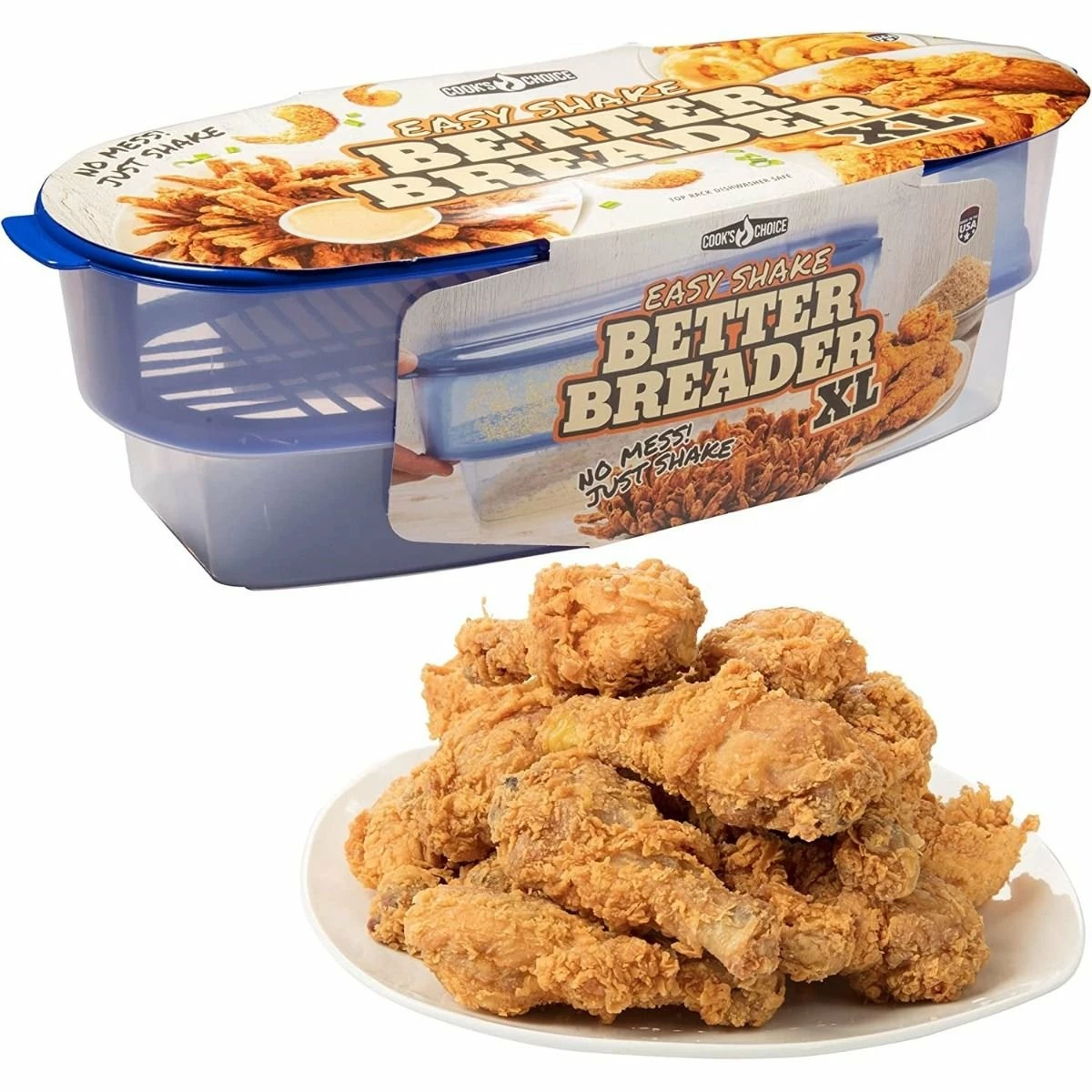 Camerons Products Cook's Choice Better Breader Bowl XL 3 Camerons Products Cook's Choice Better Breader Bowl XL