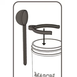 Fox Run Jarware Coffee Spoon Clip - Black 9 Fox Run Jarware Coffee Spoon Clip - Black -Curious Shop 82652 fox run jarware coffee spoon clip black diagram