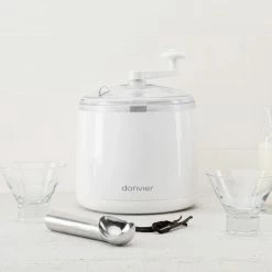 Cuisipro Donvier Manual Ice Cream Maker | White -Curious Shop 837450 1800x1800