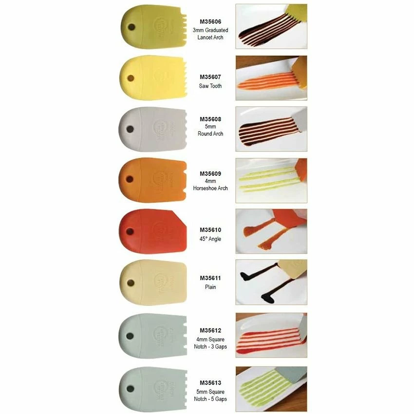 Mercer Culinary Silicone Plating Wedge - Graduated Lancet Arch 4 Mercer Culinary Silicone Plating Wedge - Graduated Lancet Arch - Image 2