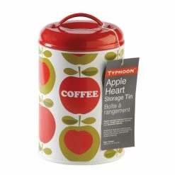 Typhoon Apple Heart Collection | Coffee Canister -Curious Shop apple heart collection coffee canister onwhite 2