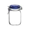 Bormioli Rocco 1L Swing Top Fido Canning Jar | Blue Lid -Curious Shop bormioli rocco fido canning jar with hinged blue lide 1 liter 149530m04321877