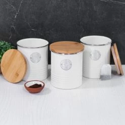 Typhoon Living Collection | 1-Quart Tea Canister - Cream -Curious Shop capture0007 1