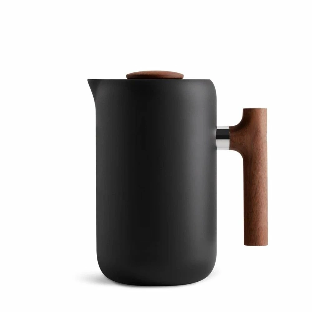 Fellow Clara French Press | Matte Black & Walnut 4 Fellow Clara French Press | Matte Black & Walnut - Image 2