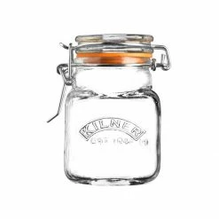 Kilner Square Swing Top Glass Spice Jar | 2.3 Oz