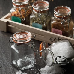 Kilner Square Swing Top Glass Spice Jar | 2.3 Oz 7 Kilner Square Swing Top Glass Spice Jar | 2.3 Oz -Curious Shop cliptop9