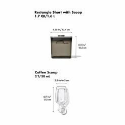 OXO SteeL POP Container | Coffee With Scoop -Curious Shop coffeepop5 1