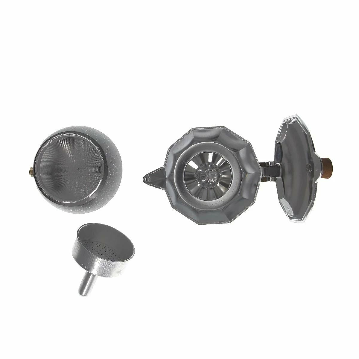 Tognana 6-Cup Stovetop Coffee Maker | Stone & Wood Style 4 Tognana 6-Cup Stovetop Coffee Maker | Stone & Wood Style - Image 2