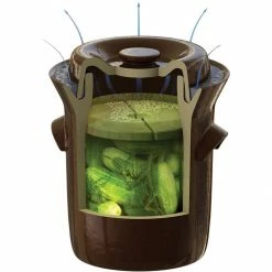 The Sausage Maker (TSM) The Sausage Maker Harvest Fiesta Fermenting Crock Pot | 10 Liter -Curious Shop crockcutaway