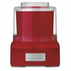 Cuisinart Frozen Yogurt/Ice Cream & Sorbet Maker | Red -Curious Shop cuisinart frozen dessert machine red ice cream makers ice 21r 5 2