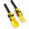 Masontops Dinneractive Construction Utensil Set Of 2 Yellow 2 Masontops Dinneractive Construction Utensil Set Of 2 Yellow -Curious Shop dinneractive construction utensil set da2pcyl