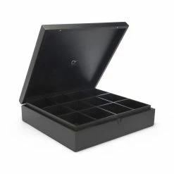 Bredemeijer Black Bamboo Teabox | 12 Compartments