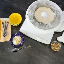 Bosch Universal Plus 6.5 Qt. Mixer + Ice Cream Maker + Tovolo Tilt-Up Ice Cream Scoop & Sweet Treats Tubs Set 27 Bosch Universal Plus 6.5 Qt. Mixer + Ice Cream Maker + Tovolo Tilt-Up Ice Cream Scoop & Sweet Treats Tubs Set -Curious Shop ekb boschicecream lifestyle1