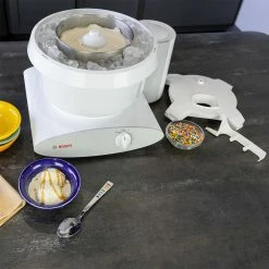 Bosch Universal Plus 6.5 Qt. Mixer + Ice Cream Maker + Tovolo Tilt-Up Ice Cream Scoop & Sweet Treats Tubs Set 30 Bosch Universal Plus 6.5 Qt. Mixer + Ice Cream Maker + Tovolo Tilt-Up Ice Cream Scoop & Sweet Treats Tubs Set -Curious Shop ekb boschicecream lifestyle2