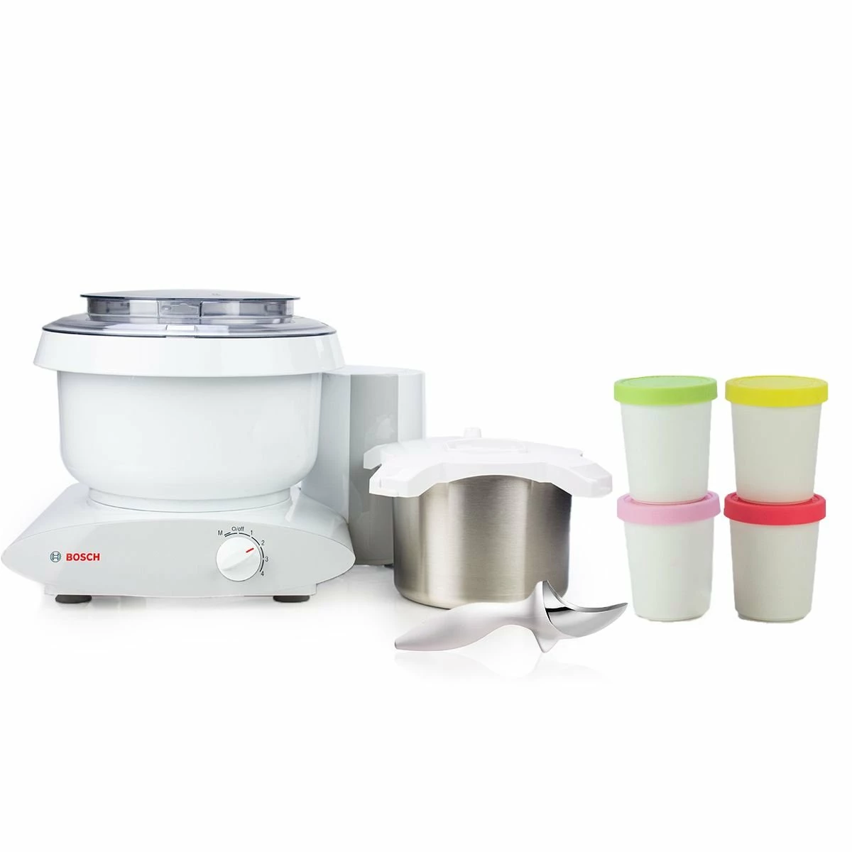 Bosch Universal Plus 6.5 Qt. Mixer + Ice Cream Maker + Tovolo Tilt-Up Ice Cream Scoop & Sweet Treats Tubs Set 4 Bosch Universal Plus 6.5 Qt. Mixer + Ice Cream Maker + Tovolo Tilt-Up Ice Cream Scoop & Sweet Treats Tubs Set - Image 2