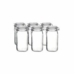Bormioli Rocco 1.5L Swing Top Fido Canning Jars | 6-pack
