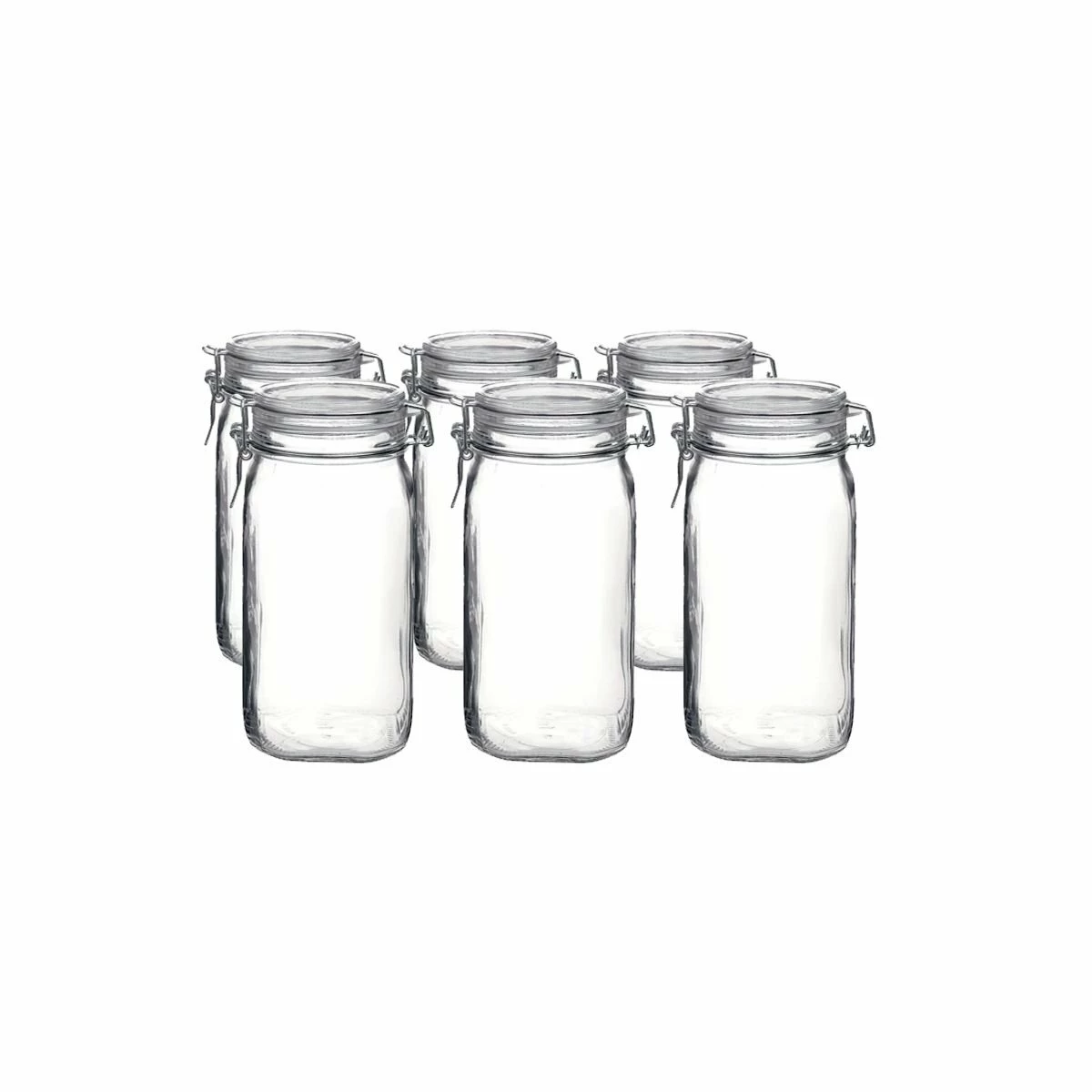 Bormioli Rocco 1.5L Swing Top Fido Canning Jars | 6-pack 3 Bormioli Rocco 1.5L Swing Top Fido Canning Jars | 6-pack