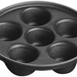 Staub 5.75" Escargot Dish With 6 Holes | Matte Black
