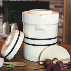 Ohio Stoneware 3-Piece Water Seal Crock Set