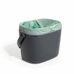 OXO Good Grips Easy-Clean 1.75-Gallon Compost Bin | Charcoal -Curious Shop gg 13294600 1f