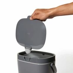 OXO Good Grips Easy-Clean 1.75-Gallon Compost Bin | Charcoal -Curious Shop gg 13294600 4