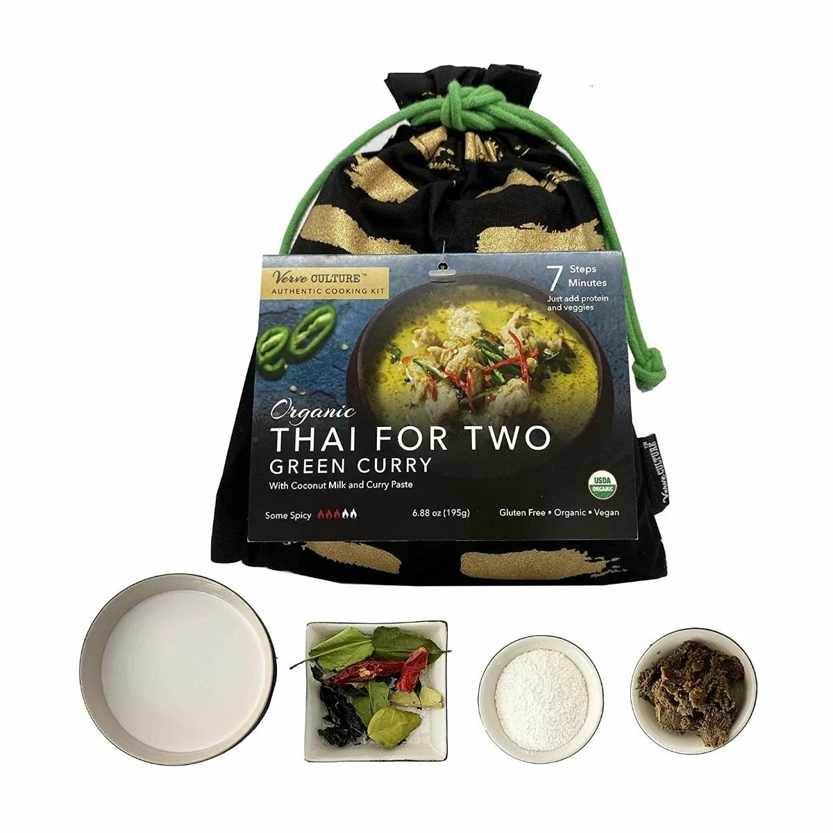 Verve Culture Authentic Cooking Kit - Organic Thai For Two | Green Curry 4 Verve Culture Authentic Cooking Kit - Organic Thai For Two | Green Curry - Image 2