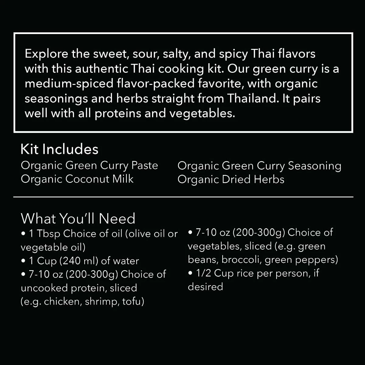 Verve Culture Authentic Cooking Kit - Organic Thai For Two | Green Curry 10 Verve Culture Authentic Cooking Kit - Organic Thai For Two | Green Curry - Image 8