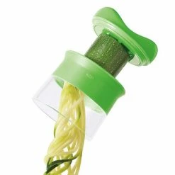 OXO Good Grips 3 Blade Hand Held Spiralizer- Makes 3 Different Noodles -Curious Shop hand held spiralizer making noodles 11194200 1