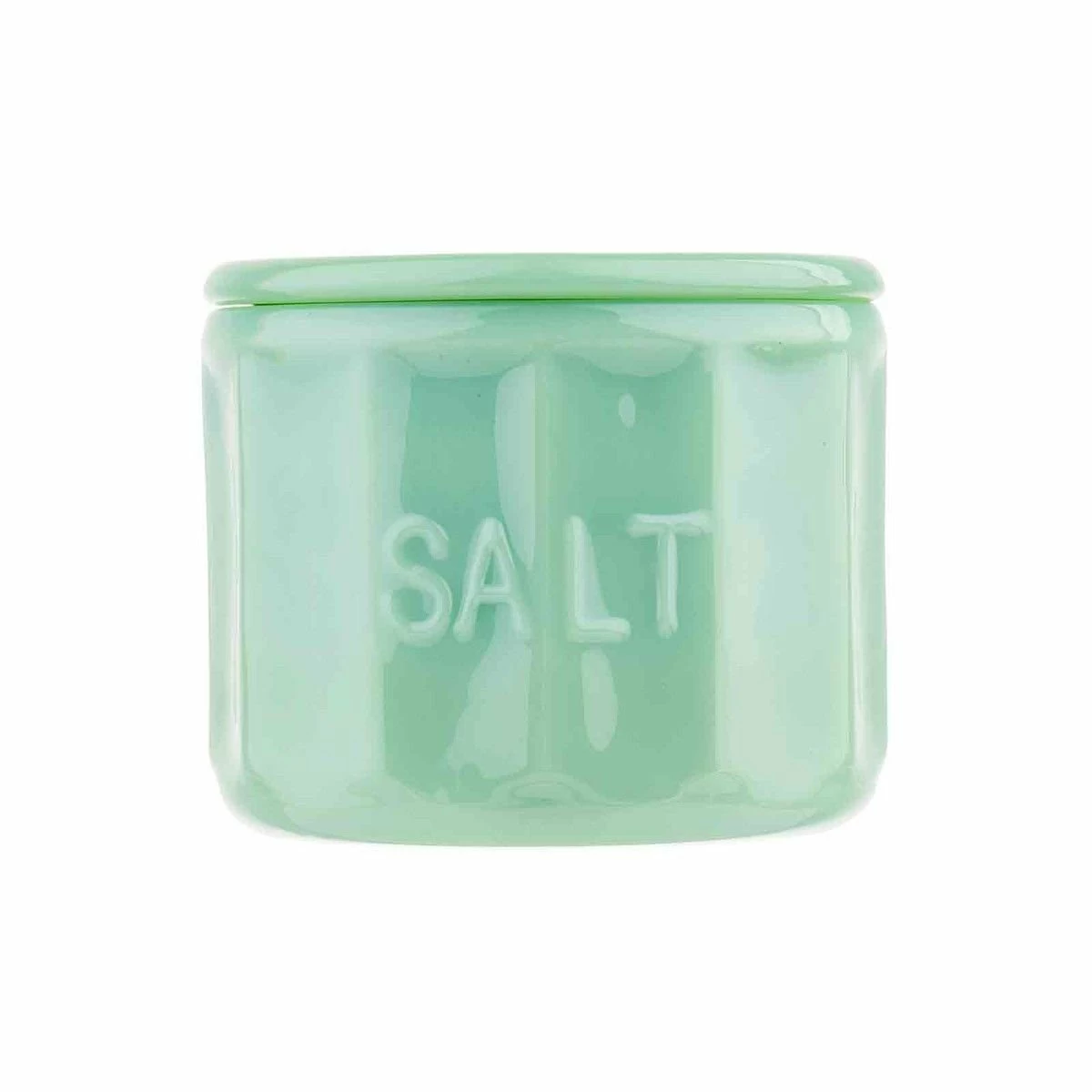 TableCraft Jadeite Glass Collection 9oz Salt Cellar With Lid 3 TableCraft Jadeite Glass Collection 9oz Salt Cellar With Lid
