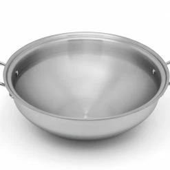 Heritage Steel Cookware Stainless Steel Wok With Lid | 13.5" 8 Heritage Steel Cookware Stainless Steel Wok With Lid | 13.5" -Curious Shop hsc 14350 american clad cookware by hammer stahl 13.5 inches wok with lid 2