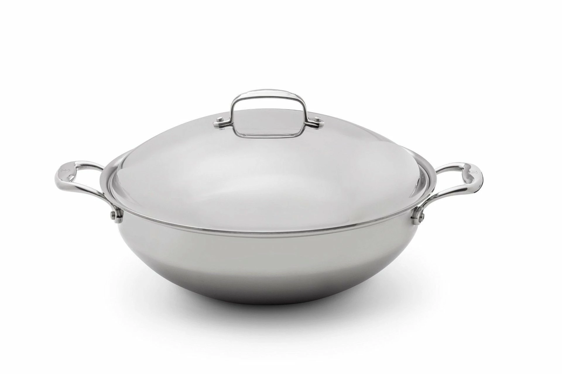 Heritage Steel Cookware Stainless Steel Wok With Lid | 13.5" 3 Heritage Steel Cookware Stainless Steel Wok With Lid | 13.5"