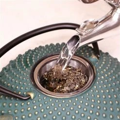 Frieling 34oz Kambin Cast Iron Teapot | Green & Gold 7 Frieling 34oz Kambin Cast Iron Teapot | Green & Gold -Curious Shop j25655 6