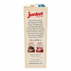 Junket Ice Cream Mix | Vanilla -Curious Shop junket ice cream vanilla 3d left