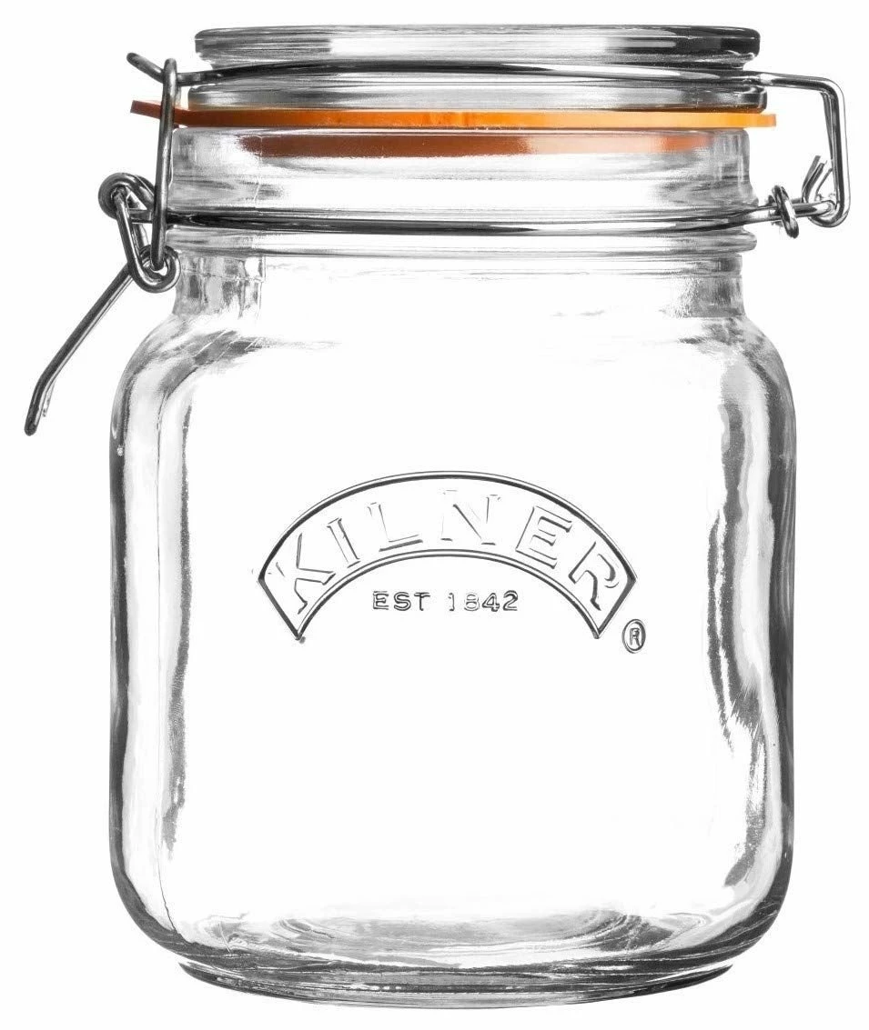 Kilner Square Swing Top Glass Jar | 1L 3 Kilner Square Swing Top Glass Jar | 1L